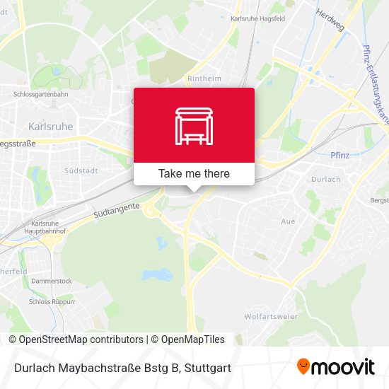 Durlach Maybachstraße Bstg B map
