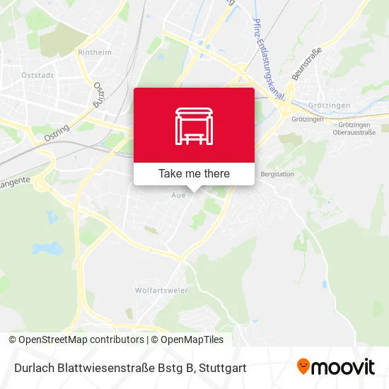 Карта Durlach Blattwiesenstraße Bstg B