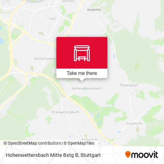 Карта Hohenwettersbach Mitte Bstg B