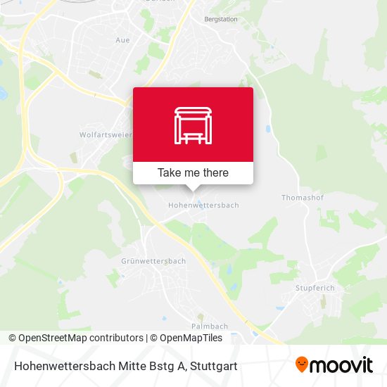 Hohenwettersbach Mitte Bstg A map