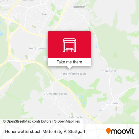 Карта Hohenwettersbach Mitte Bstg A