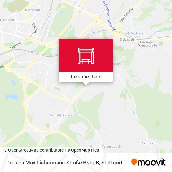 Durlach Max-Liebermann-Straße Bstg B map