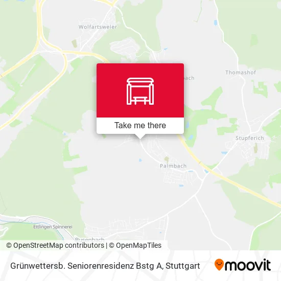 Карта Grünwettersb. Seniorenresidenz Bstg A