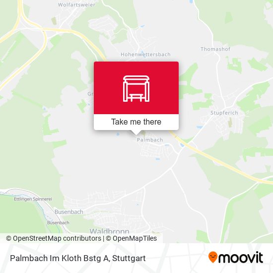 Palmbach Im Kloth Bstg A map
