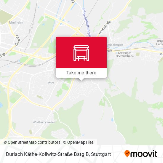 Durlach Käthe-Kollwitz-Straße Bstg B map