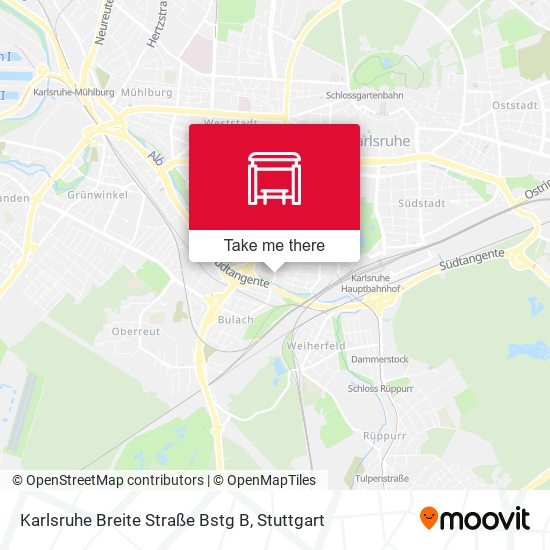 Karlsruhe Breite Straße Bstg B map
