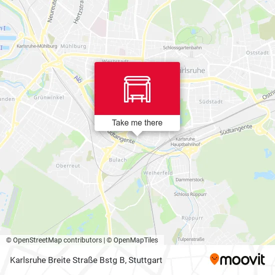 Karlsruhe Breite Straße Bstg B map