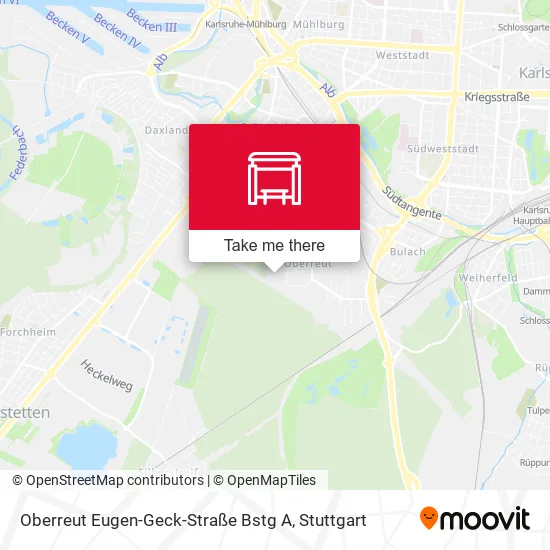 Карта Oberreut Eugen-Geck-Straße Bstg A