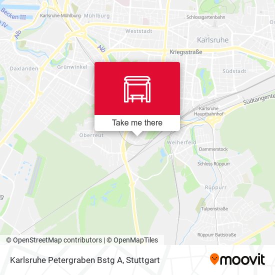 Карта Karlsruhe Petergraben Bstg A