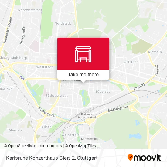 Карта Karlsruhe Konzerthaus Gleis 2