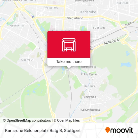 Карта Karlsruhe Belchenplatz Bstg B