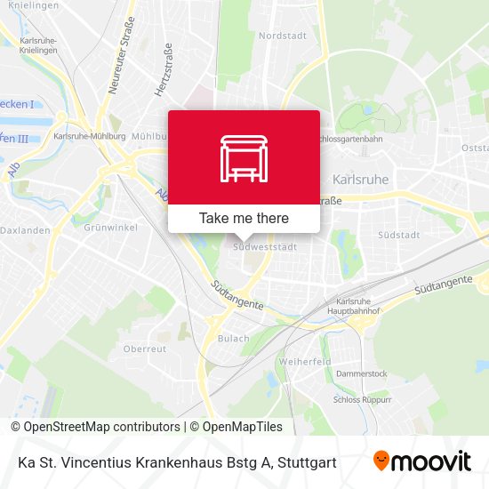 Ka St. Vincentius Krankenhaus Bstg A map
