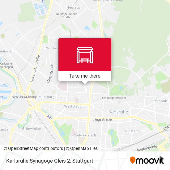 Karlsruhe Synagoge Gleis 2 map