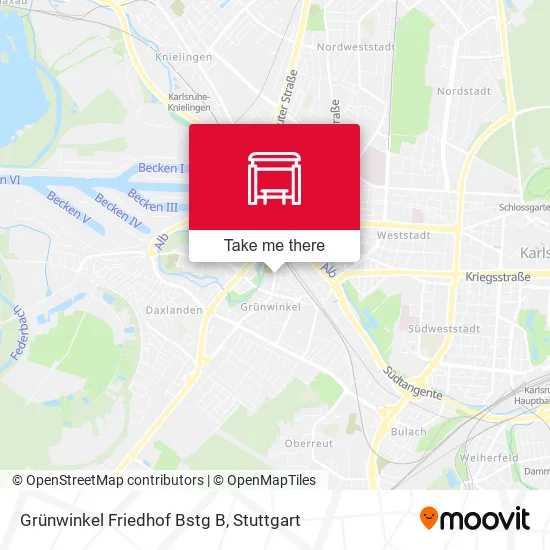 Карта Grünwinkel Friedhof Bstg B