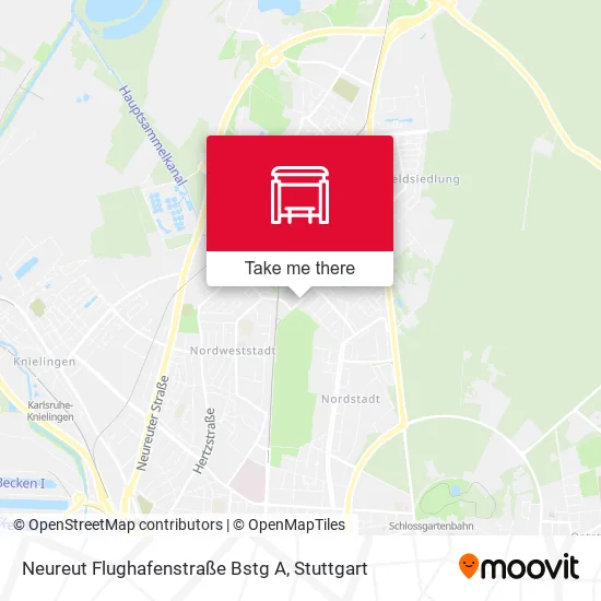 Карта Neureut Flughafenstraße Bstg A