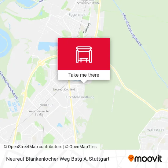 Карта Neureut Blankenlocher Weg Bstg A