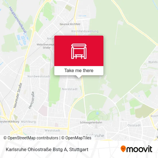 Карта Karlsruhe Ohiostraße Bstg A