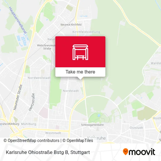 Карта Karlsruhe Ohiostraße Bstg B