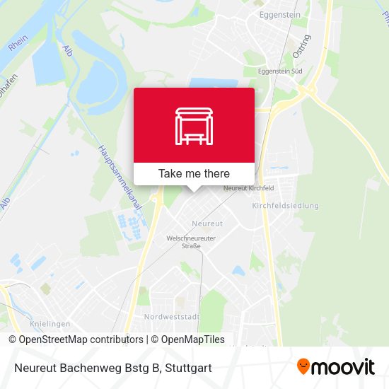 Neureut Bachenweg Bstg B map