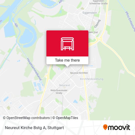 Neureut Kirche Bstg A map
