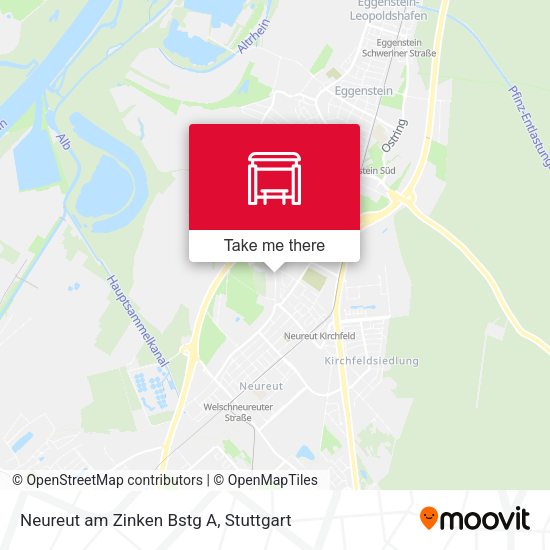 Neureut am Zinken Bstg A map
