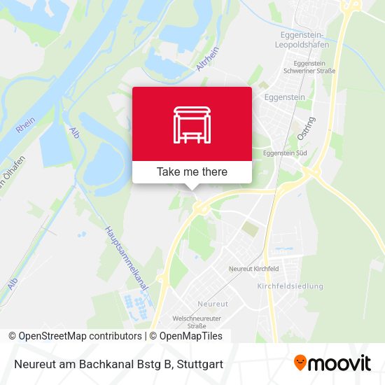 Карта Neureut am Bachkanal Bstg B