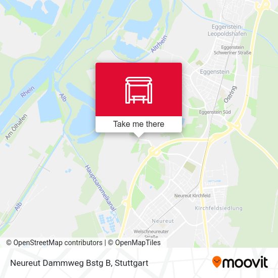 Карта Neureut Dammweg Bstg B