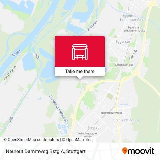 Neureut Dammweg Bstg A map