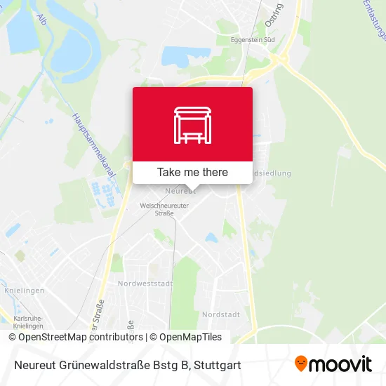 Карта Neureut Grünewaldstraße Bstg B
