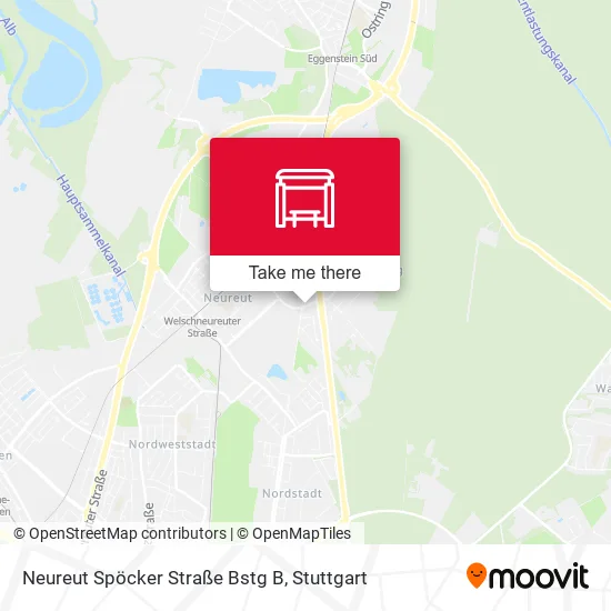 Карта Neureut Spöcker Straße Bstg B