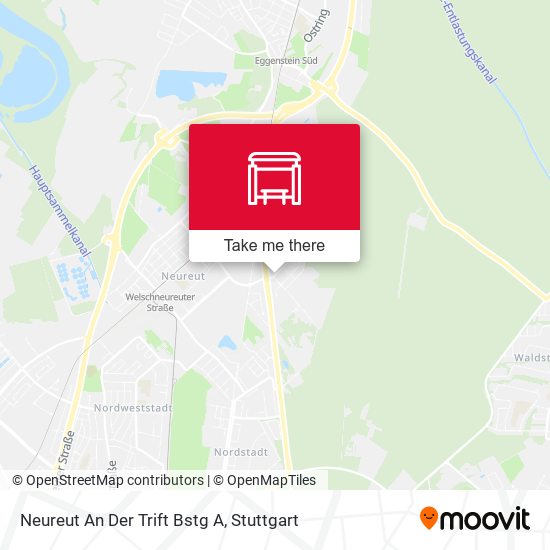 Neureut An Der Trift Bstg A map