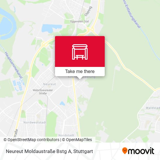 Neureut Moldaustraße Bstg A map