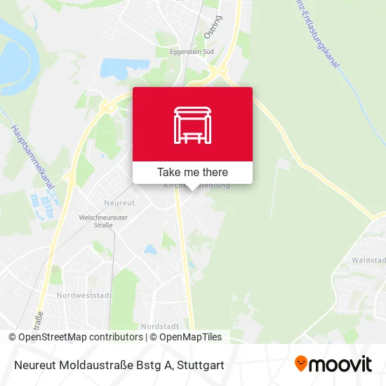 Карта Neureut Moldaustraße Bstg A