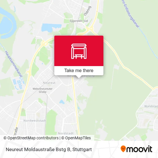 Карта Neureut Moldaustraße Bstg B