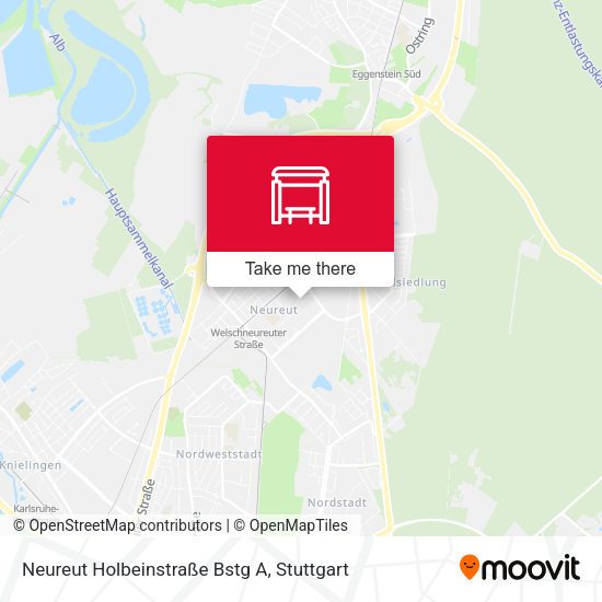 Neureut Holbeinstraße Bstg A map