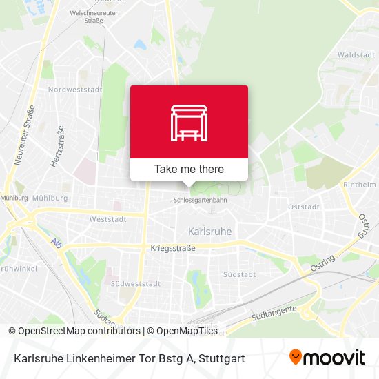 Karlsruhe Linkenheimer Tor Bstg A map