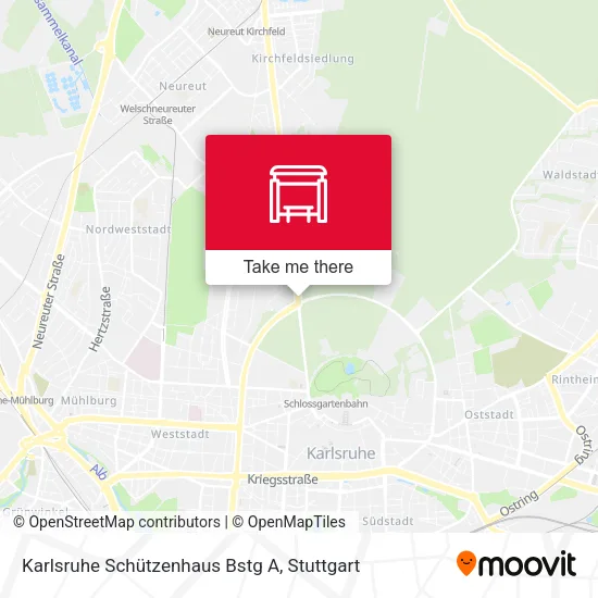 Карта Karlsruhe Schützenhaus Bstg A