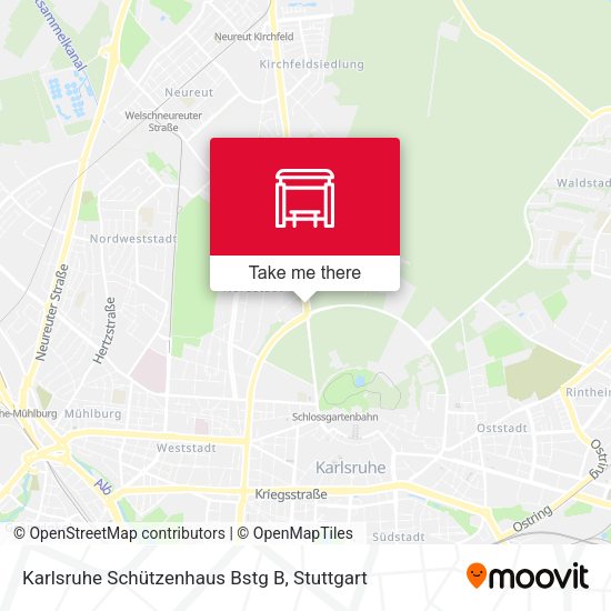 Karlsruhe Schützenhaus Bstg B map