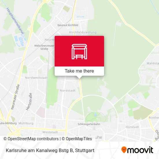 Карта Karlsruhe am Kanalweg Bstg B