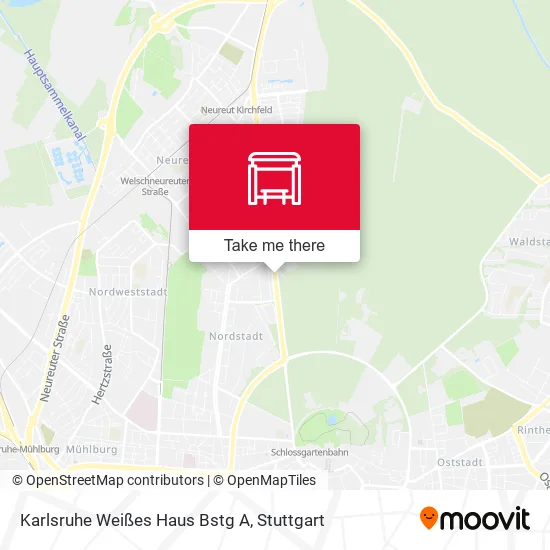 Карта Karlsruhe Weißes Haus Bstg A