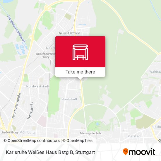 Karlsruhe Weißes Haus Bstg B map