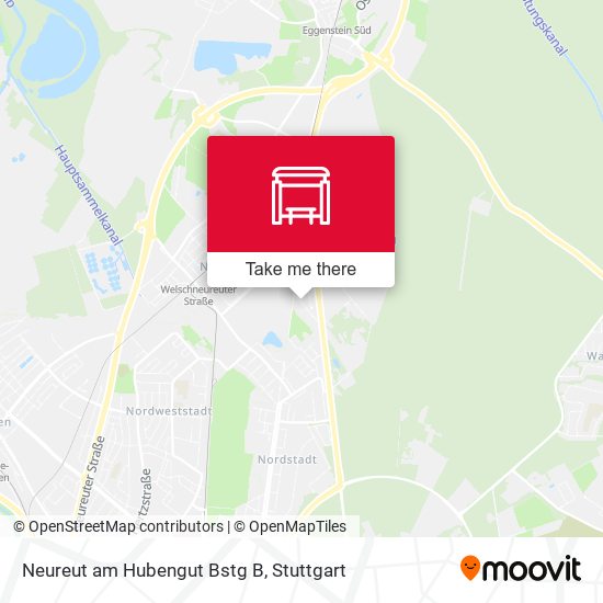 Neureut am Hubengut Bstg B map