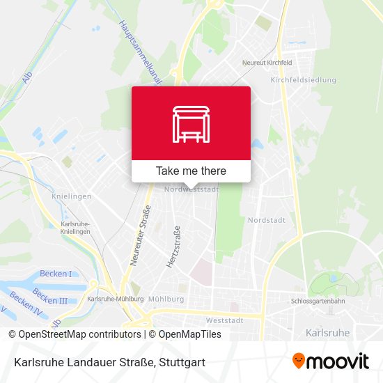 Карта Karlsruhe Landauer Straße