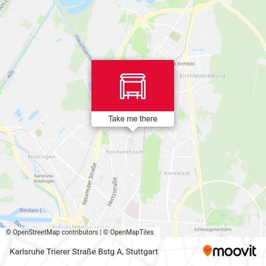 Карта Karlsruhe Trierer Straße Bstg A