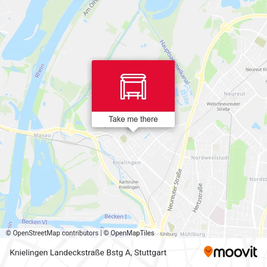 Карта Knielingen Landeckstraße Bstg A