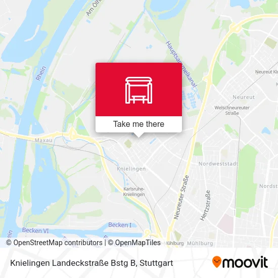 Карта Knielingen Landeckstraße Bstg B