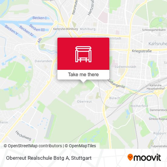 Oberreut Realschule Bstg A map
