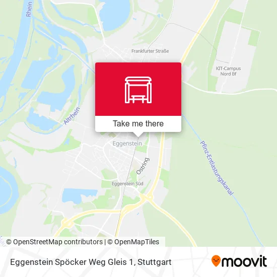 Карта Eggenstein Spöcker Weg Gleis 1