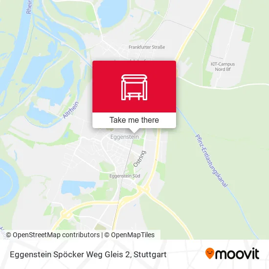 Карта Eggenstein Spöcker Weg Gleis 2
