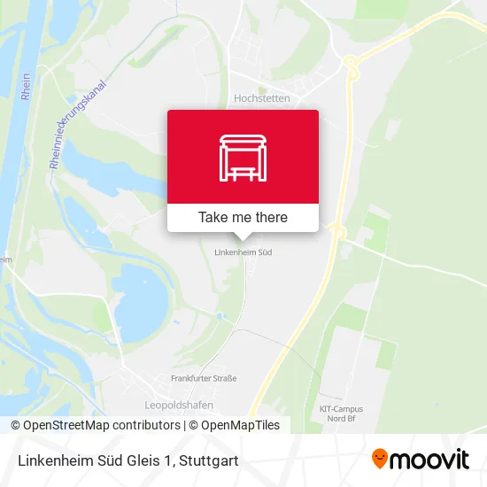Карта Linkenheim Süd Gleis 1